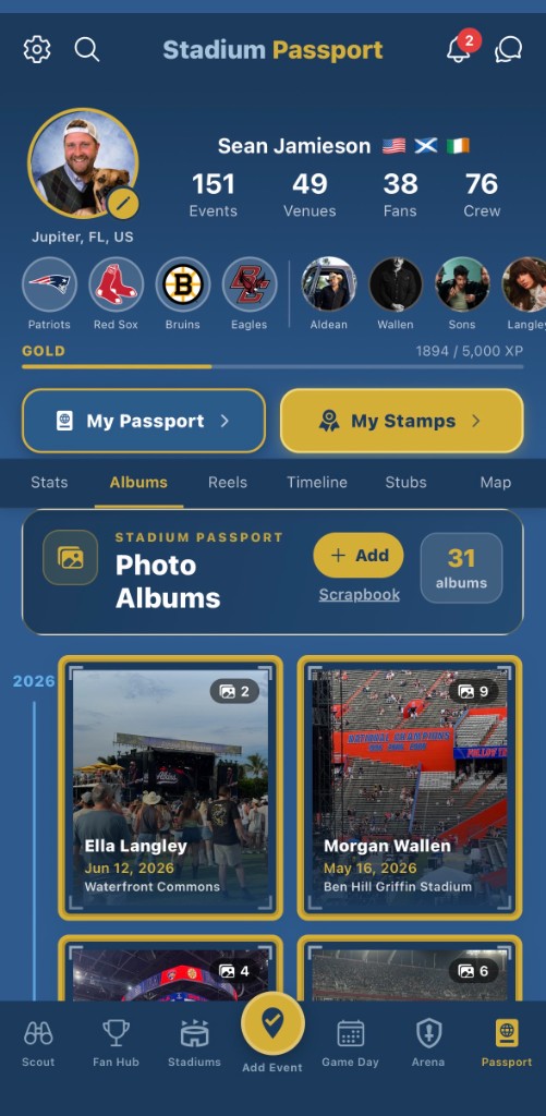 Stadium Passport photo albums