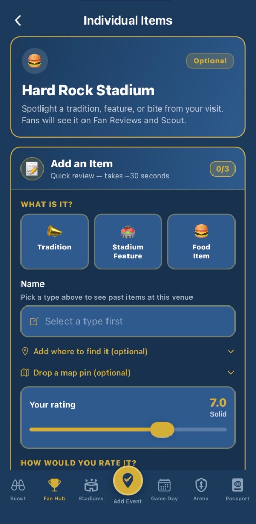 Review individual items like traditions, features, and food