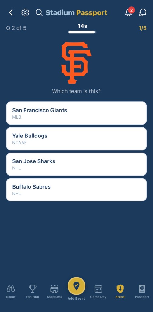 Arena trivia question — which team is this logo